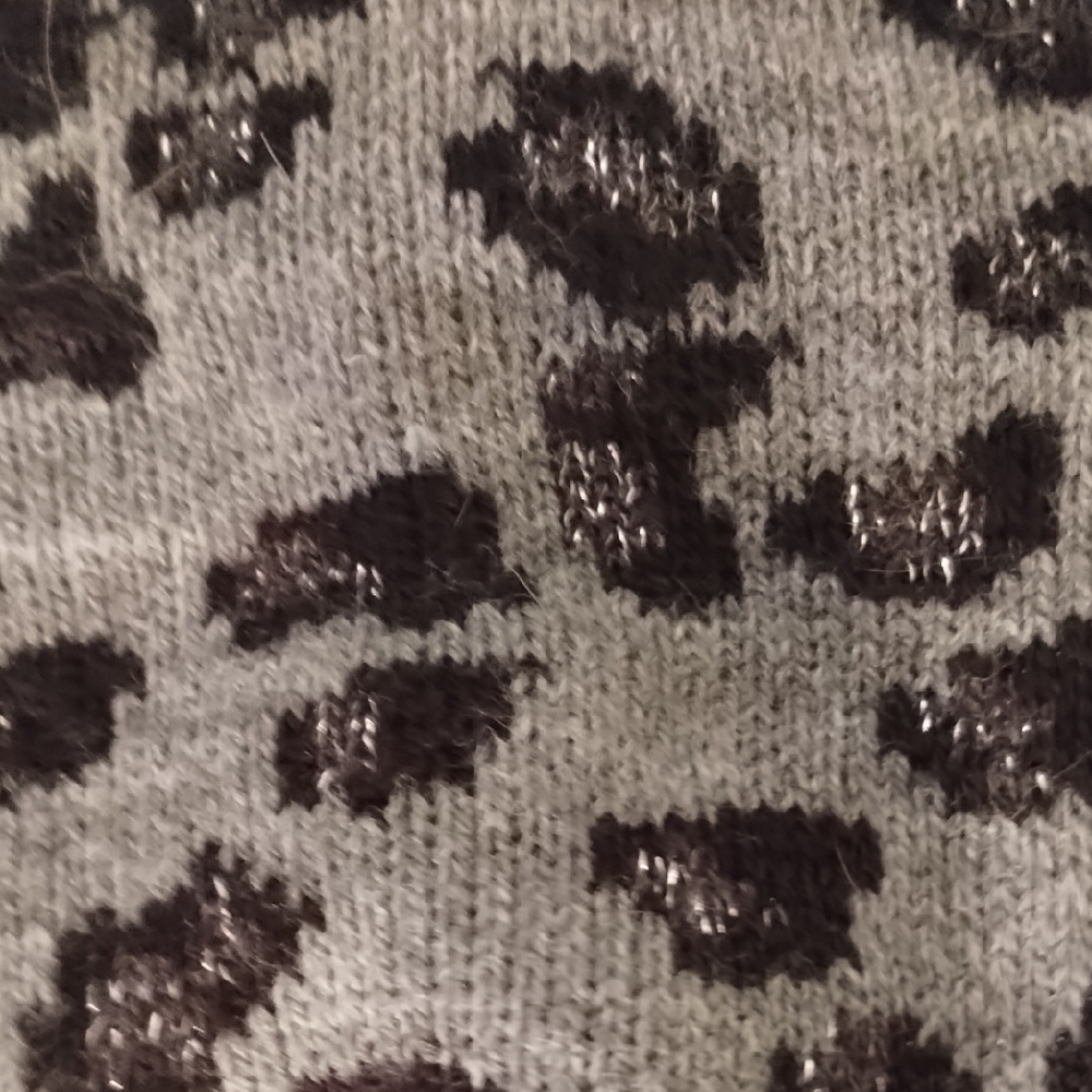 New York & Company Scarf Black and Gray Animal Print